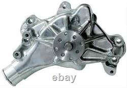 1955-79 Sbc Small Block Chevy V8 Polished Aluminum Water Pump Long 283 327 350