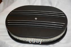 1958-1979 Small Block Chevy SBC 350 400 Tall Black Finned Engine Dress Up Kit