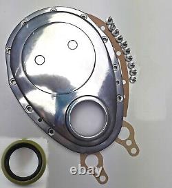 1958-1979 Small Block Chevy SBC 350 400 Tall Polished Finned Engine Dress Up Kit