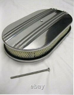 1958-1979 Small Block Chevy SBC 350 400 Tall Polished Finned Engine Dress Up Kit