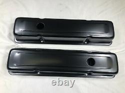 1958-79 SBC Chevy 350 Black Engine Dress Up Kit Long Valve Covers Air Cleaner
