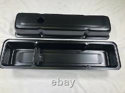 1958-79 SBC Chevy 350 Black Engine Dress Up Kit Long Valve Covers Air Cleaner