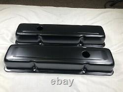 1958-79 SBC Chevy 350 Black Engine Dress Up Kit Long Valve Covers Air Cleaner