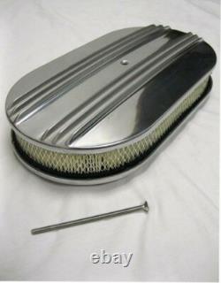 1958-79 Small Block Chevy SBC 350 400 Short Polished Finned Engine Dress Up Kit