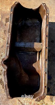 1962-1967 Chevy II Nova V8 Oil Pan Front Sump Small Block Chevy Engine OEM GM