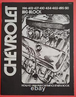 1976 Motion Phase lll Pub. CHEVROLET 396-510 HI PERF ENGINE BOOK BIG BLOCK