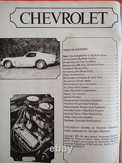 1976 Motion Phase lll Pub. CHEVROLET 396-510 HI PERF ENGINE BOOK BIG BLOCK