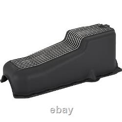1986-Up Small Block Fits Chevy Painted Black Aluminum Oil Pan