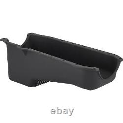 1986-Up Small Block Fits Chevy Painted Black Aluminum Oil Pan