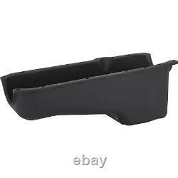 1986-Up Small Block Fits Chevy Painted Black Aluminum Oil Pan