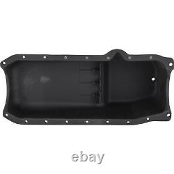 1986-Up Small Block Fits Chevy Painted Black Aluminum Oil Pan