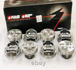(1 BOX OF 8) Sealed Power 4 Valve Relief Flat Top Pistons & RIngs H345DCP