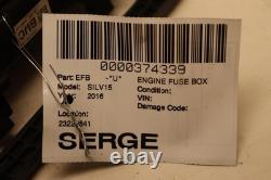 2015-2016 Chevy Silverado 1500 Engine Compartment Fuse Box Block Module Oem