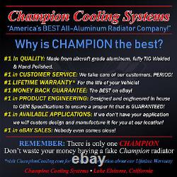 2 Row RS Champion Radiator for 1967 1968 1969 Chevy Camaro Small Block Engine