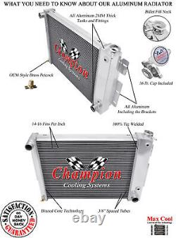 2 Row RS Champion Radiator for 1967 1968 1969 Chevy Camaro Small Block Engine