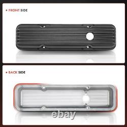 2pcs New Engine Valve Cover with Gaskets for Chevy 283-400 1958-1986 Small-Block