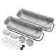 2x Engine Valve Cover For Chevy 396 502 Mark Iv Big-block V8 Polished Withhardware