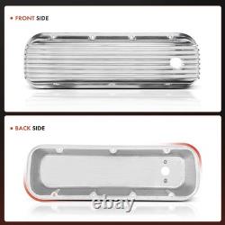 2x Engine Valve Cover for Chevy 396 502 Mark IV Big-Block V8 Polished withHardware