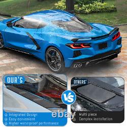 3PCS Rear Dry Bay Vent Blocks Covers For Corvette C8 Coupe Models ALL 2020-2025
