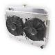 3row Radiator&fan For 72-86 Jeep Cj Cj5 Cj7 Chevy Engine Small Block Sbc Swap V8