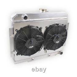 3Row Radiator&Fan For 72-86 Jeep CJ CJ5 CJ7 Chevy Engine Small Block SBC Swap V8