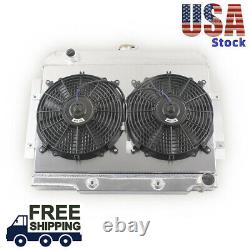 3Row Radiator+Fan For 72-86 Jeep CJ CJ5 CJ7 Chevy Engine Small Block SBC Swap V8