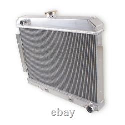 3Row Radiator&Fan For 72-86 Jeep CJ CJ5 CJ7 Chevy Engine Small Block SBC Swap V8