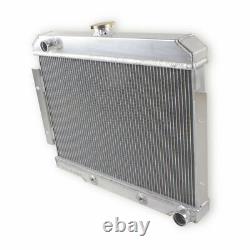 3Row Radiator+Fan For 72-86 Jeep CJ CJ5 CJ7 Chevy Engine Small Block SBC Swap V8
