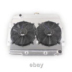 3Row Radiator&Fan For 72-86 Jeep CJ CJ5 CJ7 Chevy Engine Small Block SBC Swap V8