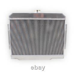 3Row Radiator&Fan For 72-86 Jeep CJ CJ5 CJ7 Chevy Engine Small Block SBC Swap V8