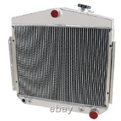 3 Row Aluminum Radiator For 1955 1956 Small Block/Big Block Chevy V8 Engine
