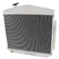 3 Row Aluminum Radiator For 1955 1956 Small Block/Big Block Chevy V8 Engine