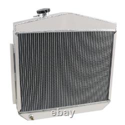3 Row Aluminum Radiator For 1955 1956 Small Block/Big Block Chevy V8 Engine