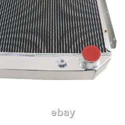 3 Row Aluminum Radiator For 1955 1956 Small Block/Big Block Chevy V8 Engine