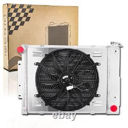 3-Row Radiator Shroud Fan For Pontiac Firebird Small Block Chevy Camaro 1967-69