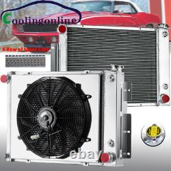 3 Rows Radiator Fit 1967 1968 1969 Chevy Camaro/ Firebird Small Block V8 AT MT