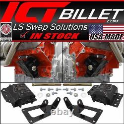 4WD 1988-1998 Chevy OBS Truck LS Swap Engine Conversion Mount Kit LS1 LS3