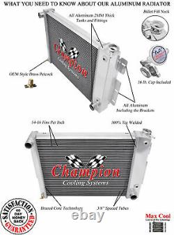 4 Row Perf Champion Radiator for 1967 1969 Chevrolet Camaro Small Block Engine