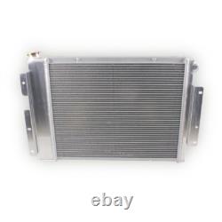 4 Row Radiator+Fan For 67 68 69 Small Block Chevy Camaro Firebird LS Engine Swap