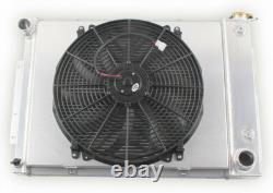 4 Row Radiator+Fan For 67 68 69 Small Block Chevy Camaro Firebird LS Engine Swap
