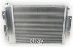 4 Row Radiator+Fan For 67 68 69 Small Block Chevy Camaro Firebird LS Engine Swap