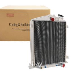 4-Row Radiator Fit 1932 Ford Hot Rod Small Block Chevy Engine Stock Height