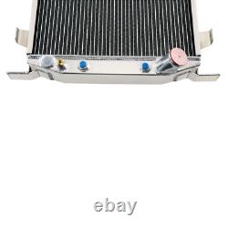 4-Row Radiator Fit 1932 Ford Hot Rod Small Block Chevy Engine Stock Height