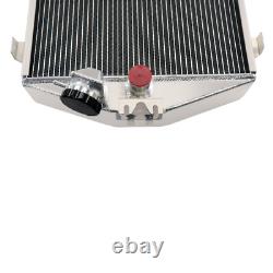 4-Row Radiator Fit 1932 Ford Hot Rod Small Block Chevy Engine Stock Height