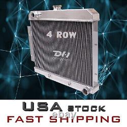 4 Row Radiator For 1972-86 Jeep CJ5 CJ6 CJ7 Chevy-Engine Small Block SBC Swap V8