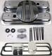 87up Small Block Chevy Sbc Nostalgic Fin Aluminum Engine Dress Up Kit Centerbolt