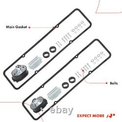 A-Premium 2x Engine Valve Cover with Gaskets for Chevy 283-400 58-86 Small-Block