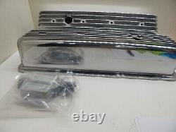 Aluminum Finned Valve Covers Sbc Small Block Chevy Vortec Engines Brand New