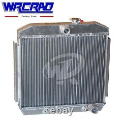 Aluminum Radiator fits Chevy Block V8 Engine 150 210 Bel Air 1955-1957 4.3L 4.6L