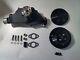 Bbc Big Block Chevy Black Aluminum Short Water Pump 396 454 &2 Groove Pulley Kit